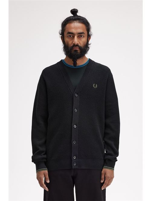 cardigan waffle Fred Perry | K6508102